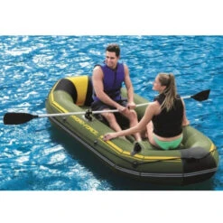 BATEAU GONFLABLE BESTWAY HYDRO FORCE + 2 RAMES + GONFLEUR 10 BATEAU GONFLABLE BESTWAY HYDRO FORCE + 2 RAMES + GONFLEUR -Aviron Sportif bateau gonflable bestway hydro force 2 rames gonfleur 3