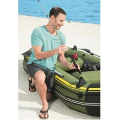 BATEAU GONFLABLE BESTWAY HYDRO FORCE + 2 RAMES + GONFLEUR 11 BATEAU GONFLABLE BESTWAY HYDRO FORCE + 2 RAMES + GONFLEUR -Aviron Sportif bateau gonflable bestway hydro force 2 rames gonfleur 4