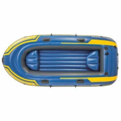 BATEAU GONFLABLE INTEX CHALLENGER 3 + 2 RAMES + GONFLEUR -Aviron Sportif bateau gonflable intex challenger 3 2 rames gonfleur 3