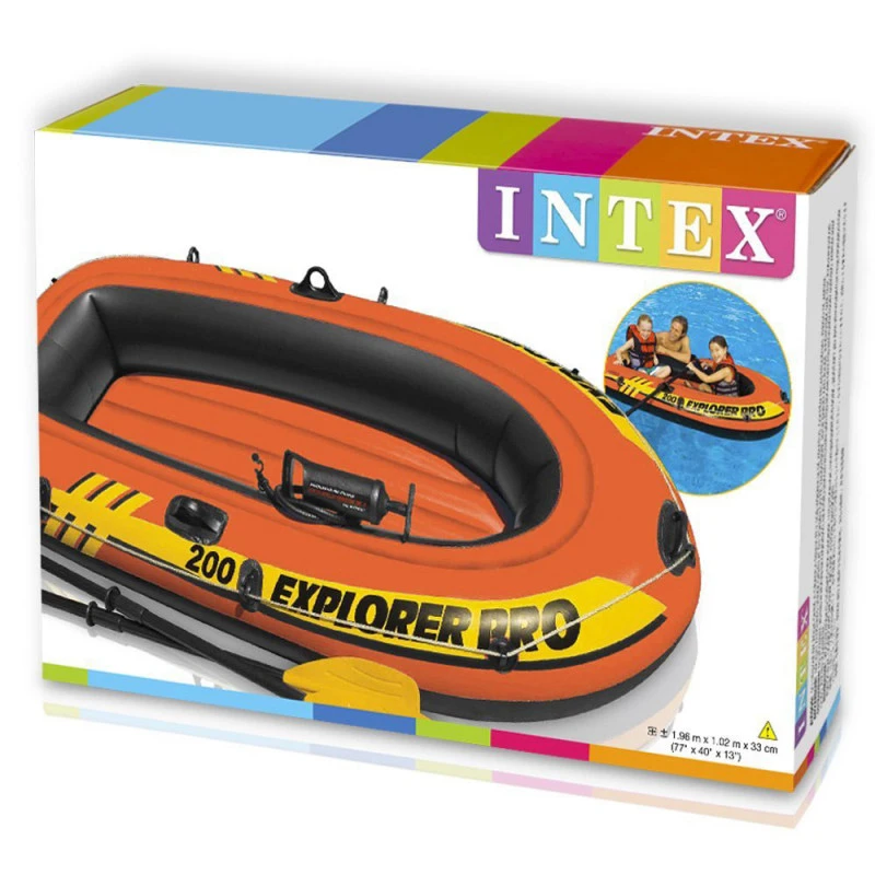 BATEAU GONFLABLE INTEX EXPLORER PRO 200 + 2 RAMES + GONFLEUR 5 BATEAU GONFLABLE INTEX EXPLORER PRO 200 + 2 RAMES + GONFLEUR – Image 3