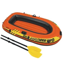 BATEAU GONFLABLE INTEX EXPLORER PRO 200 + 2 RAMES + GONFLEUR 10 BATEAU GONFLABLE INTEX EXPLORER PRO 200 + 2 RAMES + GONFLEUR -Aviron Sportif bateau gonflable intex explorer pro 200 2 rames gonfleur 3