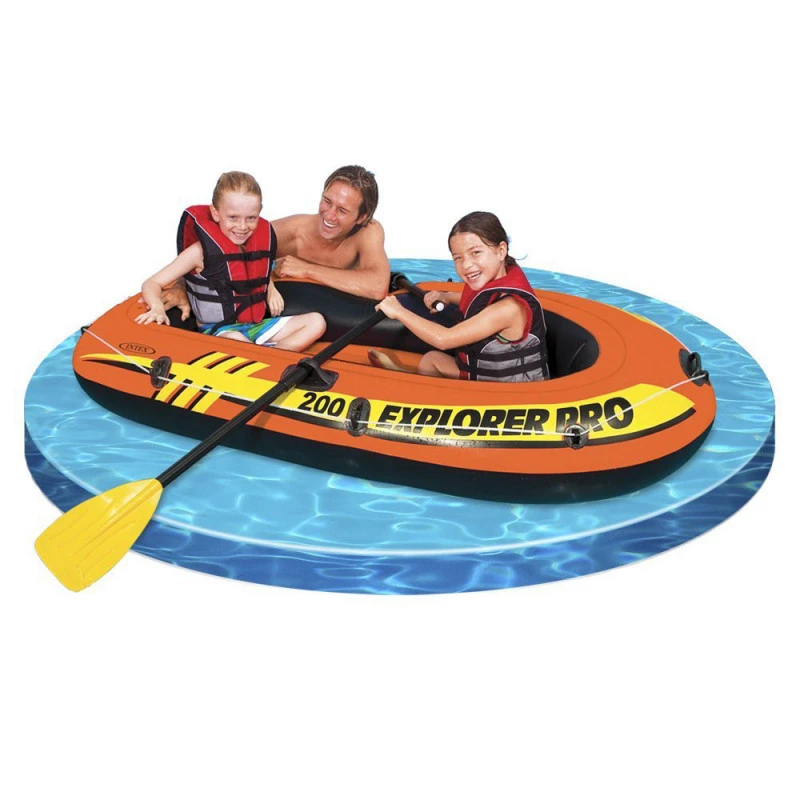 BATEAU GONFLABLE INTEX EXPLORER PRO 200 + 2 RAMES + GONFLEUR 7 BATEAU GONFLABLE INTEX EXPLORER PRO 200 + 2 RAMES + GONFLEUR – Image 5