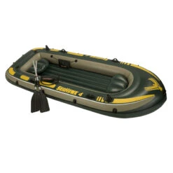 BATEAU GONFLABLE INTEX SEAHAWK 4 + 2 RAMES + GONFLEUR -Aviron Sportif bateau gonflable intex seahawk 4 2 rames gonfleur 4