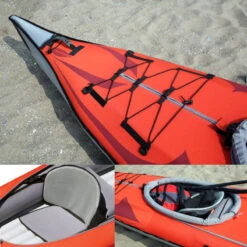 KAYAK GONFLABLE ADVANCED ELEMENTS FRAME CONVERTIBLE ELITE ROUGE -Aviron Sportif kayak gonflable advanced elements frame convertible elite rouge 4