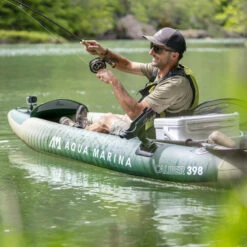 KAYAK GONFLABLE AQUA MARINA CALIBER PECHE -Aviron Sportif kayak gonflable aqua marina caliber peche 7