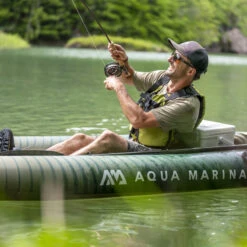 KAYAK GONFLABLE AQUA MARINA CALIBER PECHE -Aviron Sportif kayak gonflable aqua marina caliber peche 8