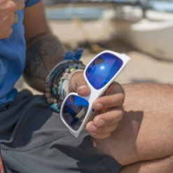 LUNETTES DE SOLEIL VERRE POLARISÉ CREW IRISCO BLANC -Aviron Sportif lunettes de soleil verre polarise crew irisco blanc 2