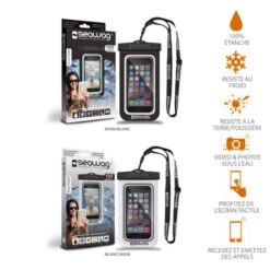 POCHETTE ETANCHE SMARTPHONE SEAWAG NOIRE -Aviron Sportif pochette etanche smartphone seawag noire 1