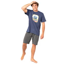 T-SHIRT RIP CURL DESTINATION ANIMALS BLEU MARINE -Aviron Sportif t shirt rip curl destination animals bleu marine 4