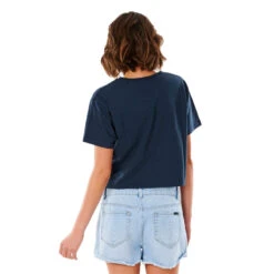 T-SHIRT RIP CURL GOLDEN STATE CROP BLEU MARINE FEMME 9 T-SHIRT RIP CURL GOLDEN STATE CROP BLEU MARINE FEMME -Aviron Sportif t shirt rip curl golden state crop bleu marine femme 2