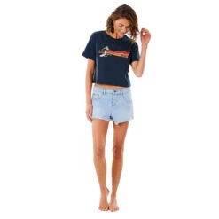 T-SHIRT RIP CURL GOLDEN STATE CROP BLEU MARINE FEMME 11 T-SHIRT RIP CURL GOLDEN STATE CROP BLEU MARINE FEMME -Aviron Sportif t shirt rip curl golden state crop bleu marine femme 4