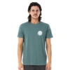 T-SHIRT RIP CURL WETTIE ESSENTIAL BLEU GRIS -Aviron Sportif t shirt rip curl wettie essential bleu gris